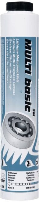 Graisse polyvalente au lithium Lube-Shuttle MULTI basic 2M 500g cartouche à vis brillante MATO (3101015)