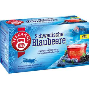 Teekanne Tee Schwedische Blaubeere, Früchtetee, 45 g, 20 Beutel