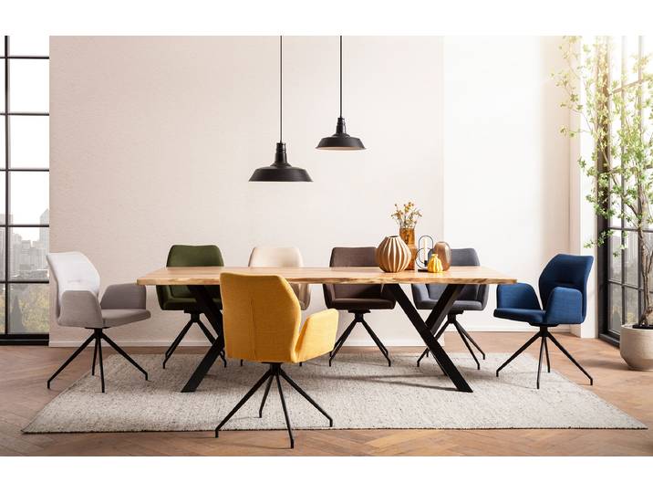 Massiver Esstisch Triss 220 x 110cm Braun