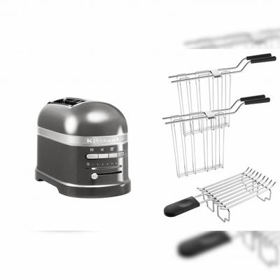 KitchenAid Set 2, 2-Scheiben Toaster Artisan 5KMT2204 Medallion Silber
