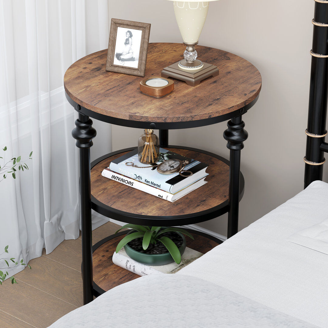 Rio End Table Brown 59.9cm H X 46cm W X 46cm D