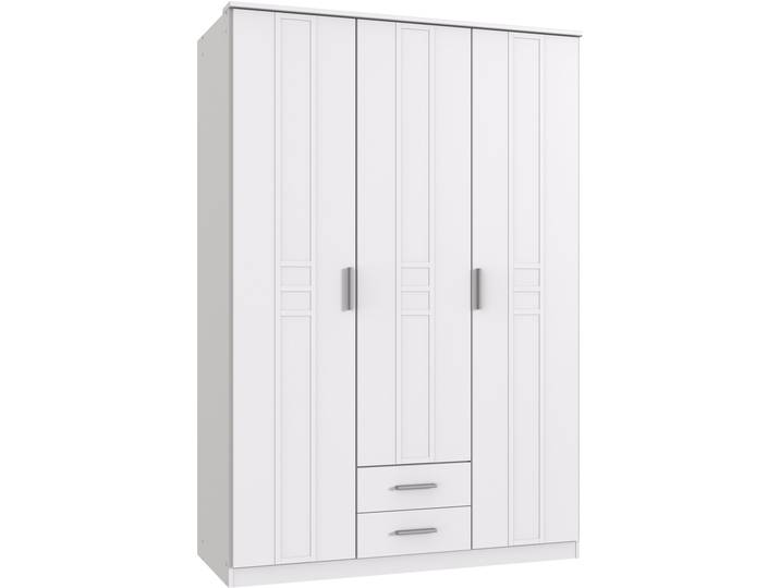 Kleiderschrank WIMEX Borkum , weiß, B:135cm H:199cm T:58cm, Holzwerkstoff, Schränke, Kleiderschrank, wahlweise 91cm oder 135cm breit