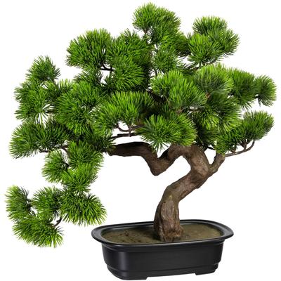 Kunstbonsai CREATIV GREEN "Bonsai Kiefer", grün, H:40cm Ø:40cm, Kunststoff, Kunstpflanzen, Geschenkartikel