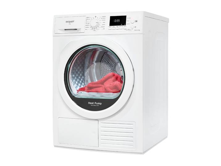 EXQUISIT Wärmepumpentrockner TWP903-410 weiss , Energieeffizienz: D, weiß, B:595cm H:845cm T:640cm, Trockner, Made in Italy,Wärmepumpentechnologie für weniger Energieverbrauch, Wärmepumpentrockner