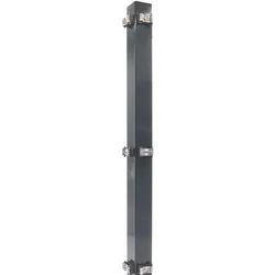 Fa-Bausysteme Eckzaunpfosten Anthrazit Klemmplättchen Höhe: 630 mm