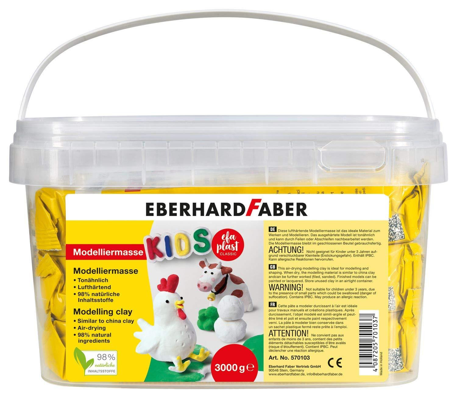 Eberhard Faber EFA Plast KIDS Modelklei, wit, emmer