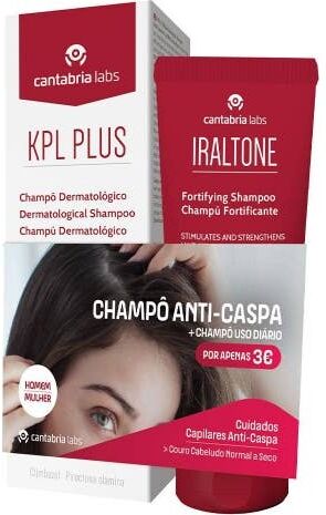 Cantabria Labs Kit Kpl Plus Champô + Iraltone Champô Fortificant
