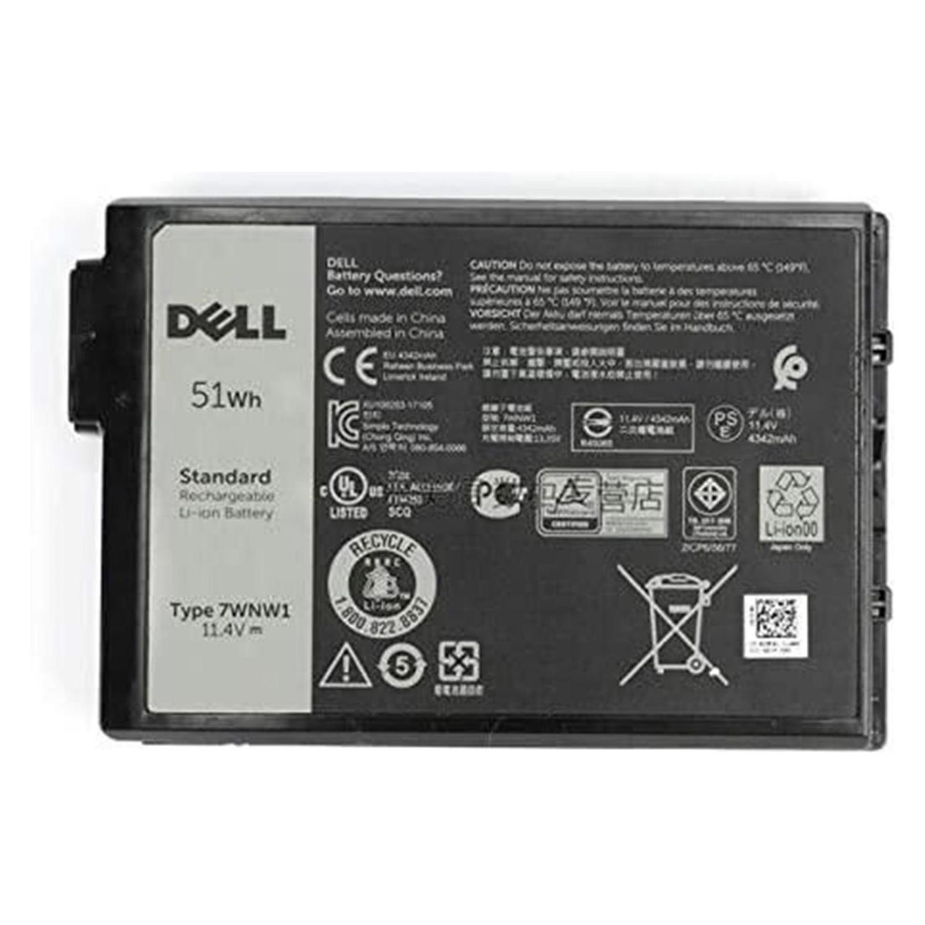 Dell Btry Pri 51whr 3c Lith Smp (3 Zellen, 4342 mAh) (DMF0C)