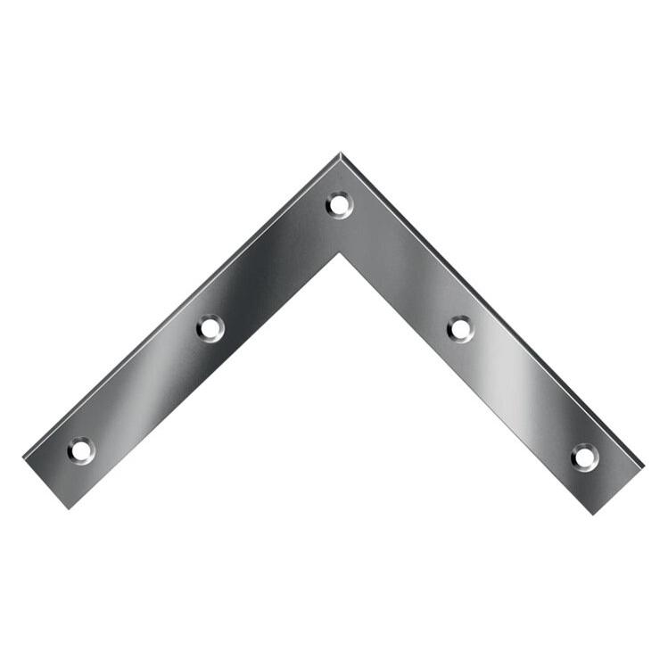 Vormann Eckwinkel Länge 100 x 100 mm Breite 15 mm Stärke 1,5 mm Stahl roh blau verzinkt (Eckwinkel, 20 Stk.) (000187100Z)