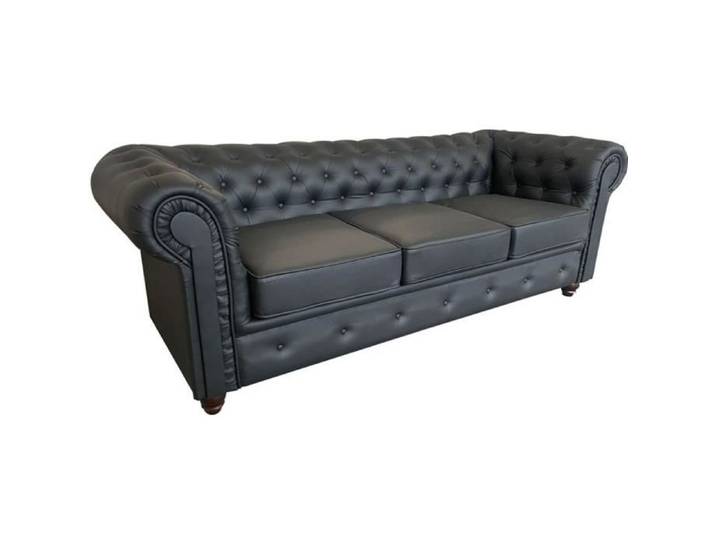 Canapé CHESTERFIELD 3 places / Noir