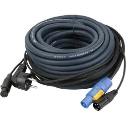 DAP FP10 - Schuko/XLR F - powerCON/XLR M - Audio / Power AUDIO Strom- und Signalkabel - 20 m