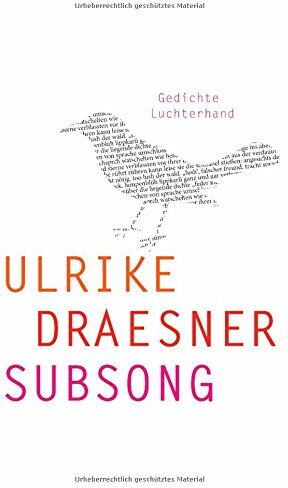 Ulrike Draesner - subsong: Gedichte - Preis vom 12.10.2026 11:37:12 h