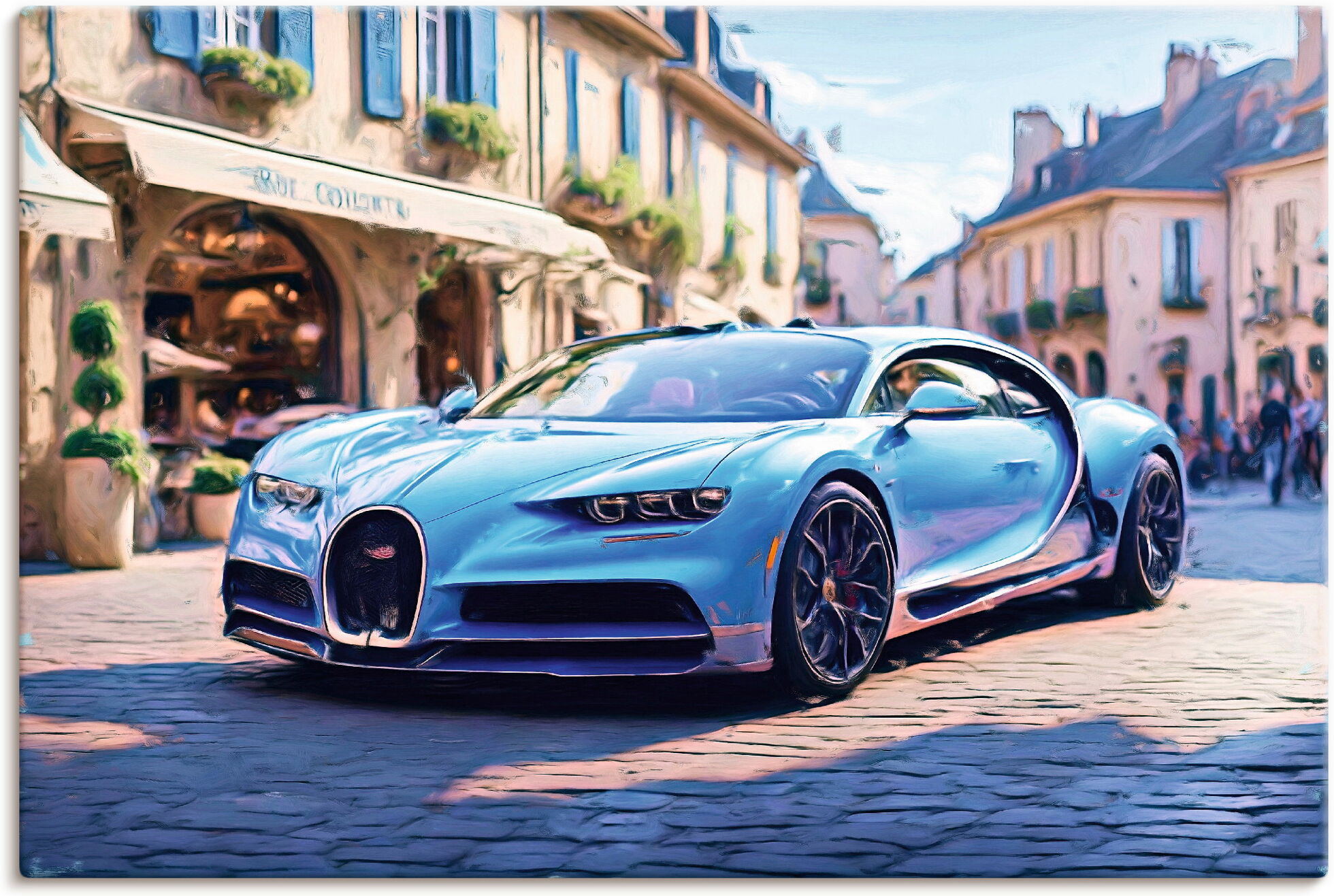 Artland "Chiron" Auto 1 Stk. tlg. als Alubild, Leinwandbild, Poster, Wandaufkleber in verschied. Grössen farbe bild(er): braun B/H/T: 90cm x 60cm, Leinwandbild Auto Querformat, 1 Stk.