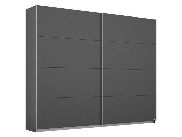 Rauch Möbel Schwebetürenschrank Rauch Belluno, Grau, 2 Fächer, 226x210x62 cm, Blauer Engel, BQ - Bündnis für Qualität, Made in Germany, Schlafzimmer, Kleiderschränke, Schwebetürenschränke