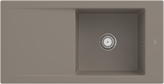 Villeroy und Boch Villeroy & Boch Timeline Einbauspüle 679001TR mit Ablaufgarnitur und Handbetätigung, Timber