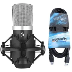 Stagg SUM40 USB Kondensatormikrofon mit USB-Verlängerung, Mikrofon