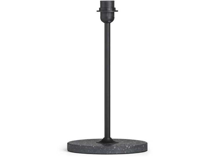 Designer-Tischleuchtenfuss HAY Common E27 Terrazzo schwarz H 39 cm - Farbe: schwarz, beige - Lichtfarbe: Warmweiss - Material: Stahl - Tischleuchten