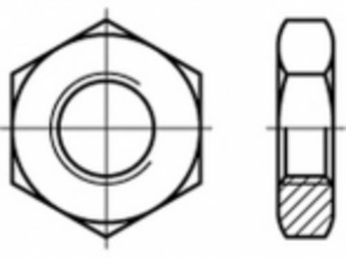 TOOLCRAFT TO-5435706 Sechskantmuttern M16 Stahl galvanisch verzinkt 50St.