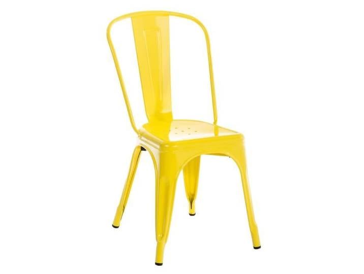 Chaise empilable - CLP - Benedikt - Design industriel - Métal - Jaune