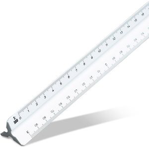 Aristo Dreikantmaßstab AR1314/4 Kunststoff, 30cm, Maschinenbau F, Teilung 1:2,5 bis 1:100
