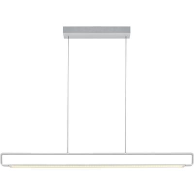 LED Pendelleuchte "BOX", weiß (aluminiumfarben eloxiert), 1, 1 Stk., HELL HÖLLISCH GUTES LICHT, Leuchten, dimmbar über Wanddimmer, Stufenlos höhenverstellbar, LED Pendelleuchte