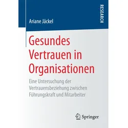 Gesundes Vertrauen in Organisationen, Fachbücher von Ariane Jäckel