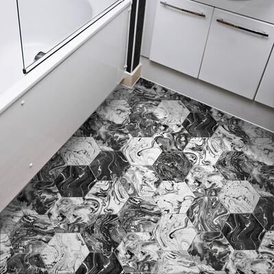"Merola Tile Ebru Hex 9-1/8"" x 10-1/2"" Porcelain Floor and Wall Tile"