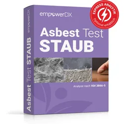 Asbest Test Staub - Kontaktstreifen für Hausstaub/Feinstaub - 1% / Standard 3-5 Werktage