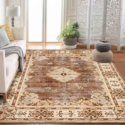 Garvee Origintal Boho Distressed Vintage Oriental Area Rugs