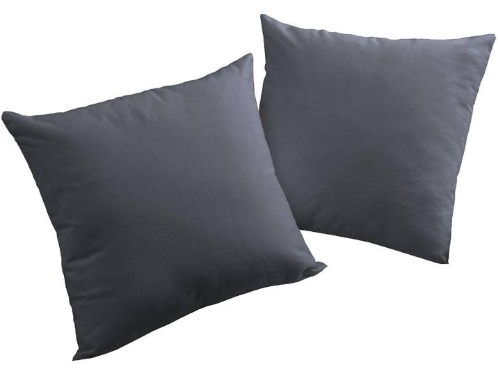 Dekokissen ADAM Uni Light Collection , blau (indigo, unifarben), B:50cm L:50cm, Obermaterial: 100% Baumwolle, Dekokissen_Sitzkissen_Kissenhüllen, Dekokissen, im Uni Design