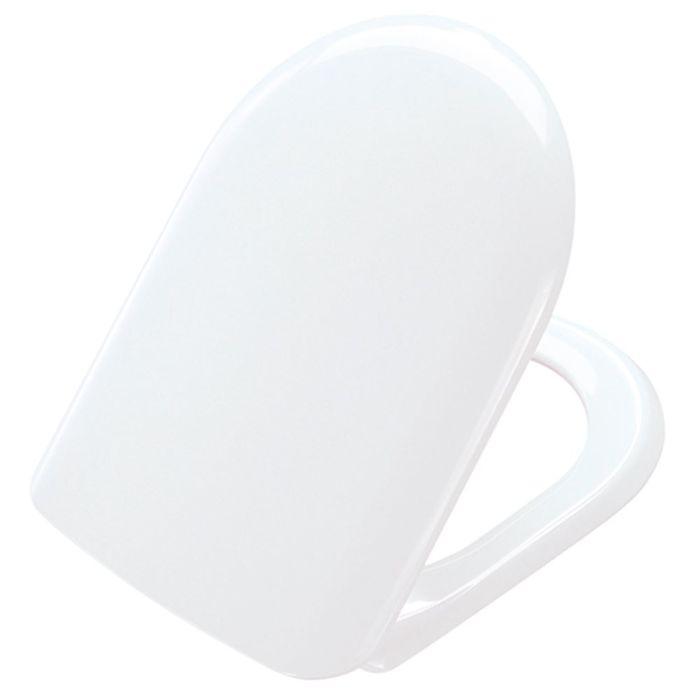 Pressalit WC-Sitz 104050-B33999M jasmin, Festscharnier B33, Edelstahl, mit Deckel, Standard