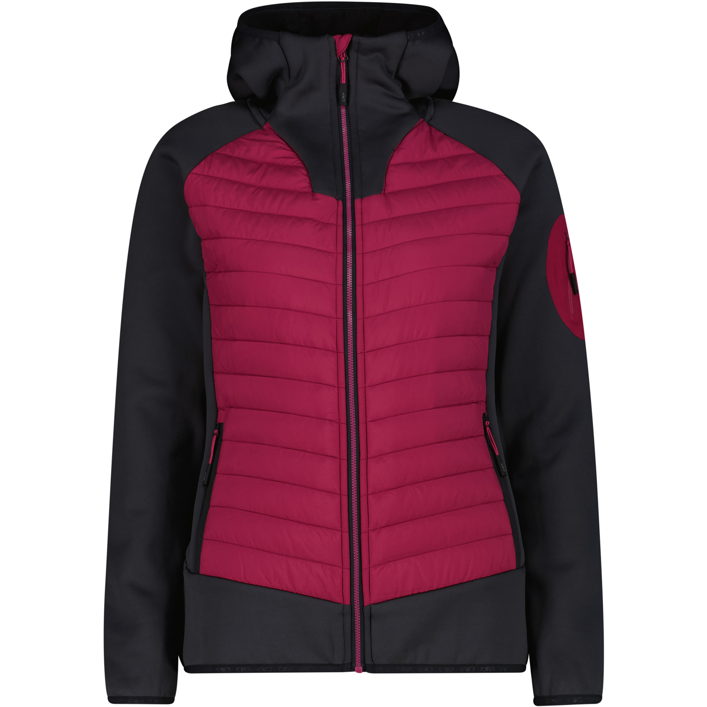 CMP Hybrid Damen Isolationsjacke pink Größe XL Trekking Schnell trocknend