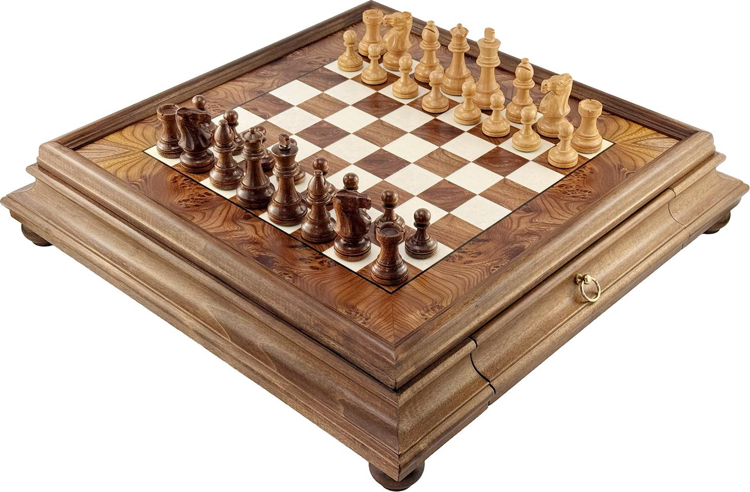 Schachspiel Italfama Classico - Exklusives Set aus Akazienholz