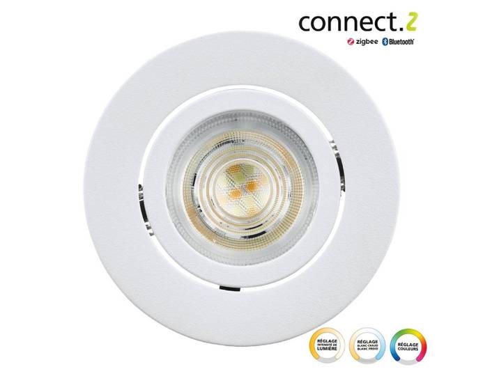 EGLO Saliceto-Z, Einbaustrahler, LED, 6500 K, 220-240 V, Weiß