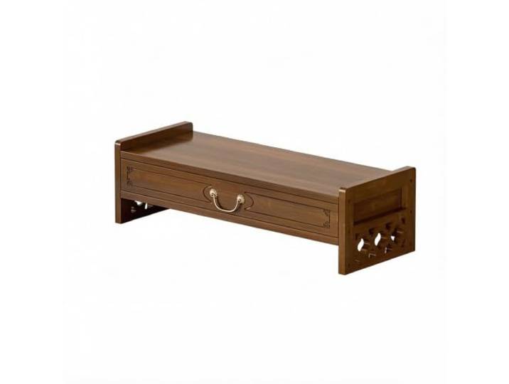 Persönlicher Altarschrank Desktop-Schrank for buddhistische Schreine Altarständer aus massivem Holz(Bruin,Groß)