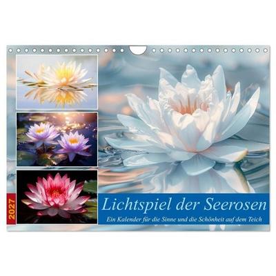 Lichtspiel der Seerosen (Wandkalender 2027 DIN A4 quer), CALVENDO Monatskalender