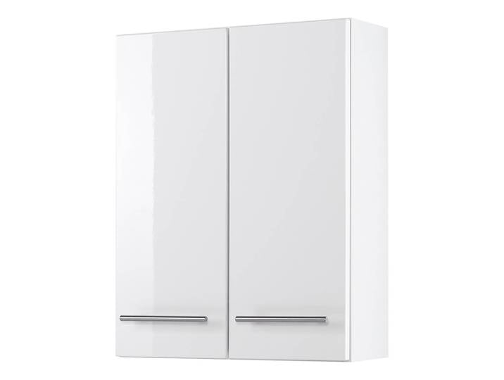Meuble suspendu 50cm Blanc/Blanc brillant