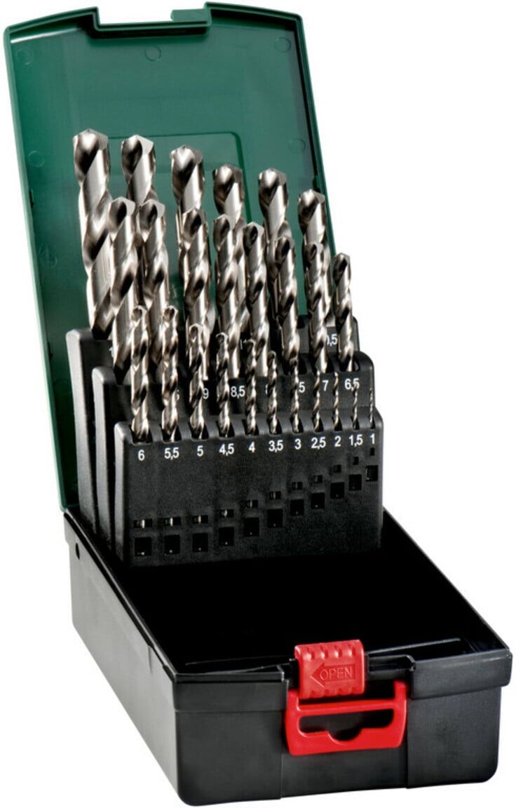 Metabo HSS-G-Bohrerkassette, 25-teilig (627098000)