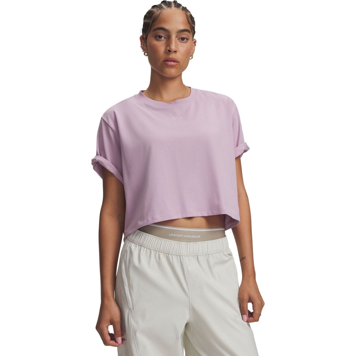Under Armour Rival Boxy Tee Solid pink pink fog (698) S 6011064-698-SM