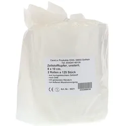 Zellstofftupfer 8x10 cm Rolle 2X125 St