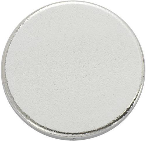TRU Components N35-3502 1564100 Magnet-Pad N35-3502 Silber (Ø) 15mm