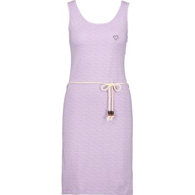 Sommerkleid ALIFE & KICKIN, Damen, Gr. M, Normalgrößen, lila (digital lavender), 60% Baumwolle, 40% Polyester, Rundhals, Kleider Sommerkleid