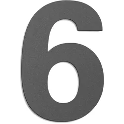 CMD Creativ Hausnummer 6 Groß GHN-6 anthrazit
