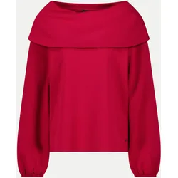 Sweatshirt mit Carmen-Ausschnitt Rot 38