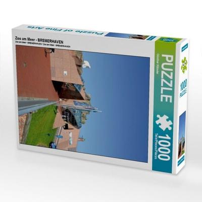 CALVENDO Puzzle Zoo am Meer - BREMERHAVEN 1000 Teile Puzzle hoch | 1000 Teile Lege-Größe 64 × 48 cm Foto-Puzzle für glückliche Stunden