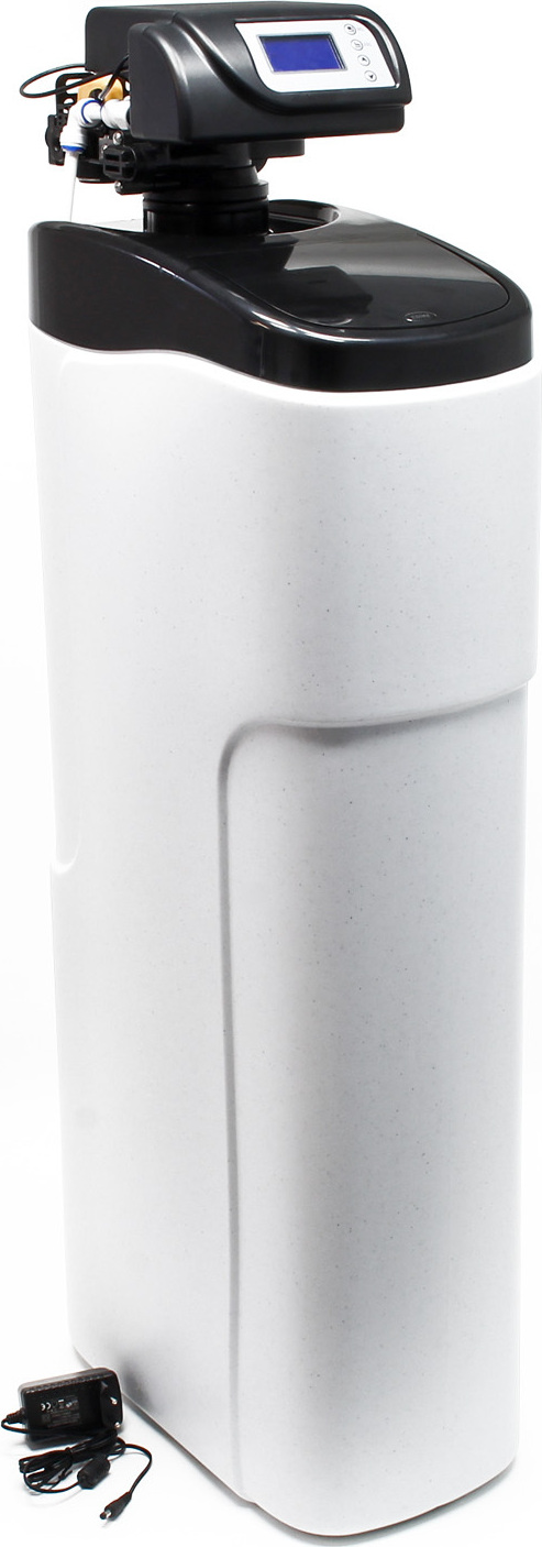 Wiltec SOFT-D Wasserenthärtungsanlage, Wasserentkalkung mit 1000 l/h, Entkalkungsanlage mit Ionentauscher, Wasserenthärter mit 30 l Soletank