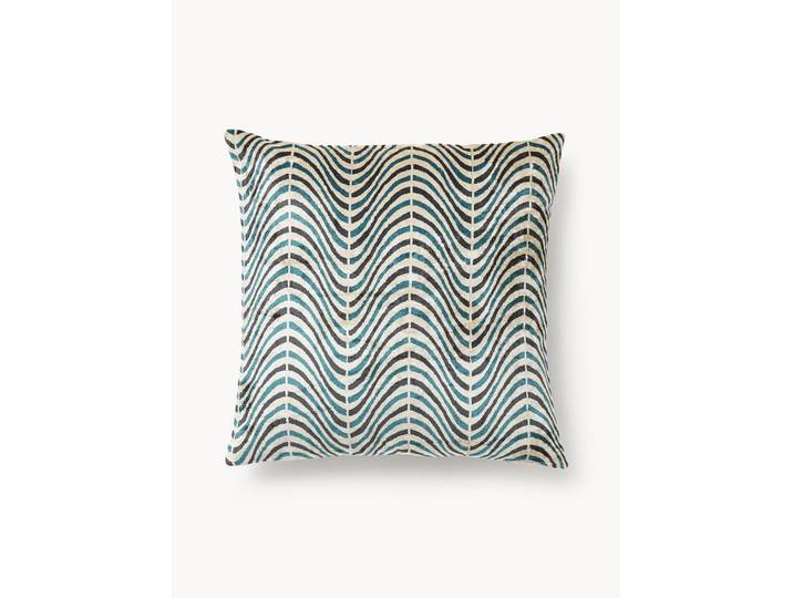 Housse de coussin avec motif jacquard tissé Hayden
