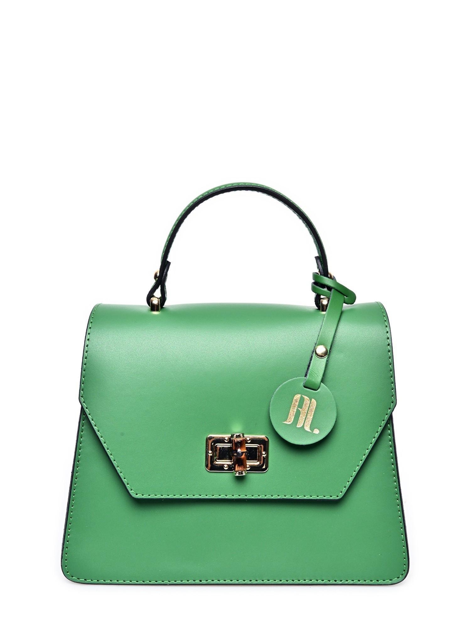 Anna Luchini Grün Rindsledertasche
