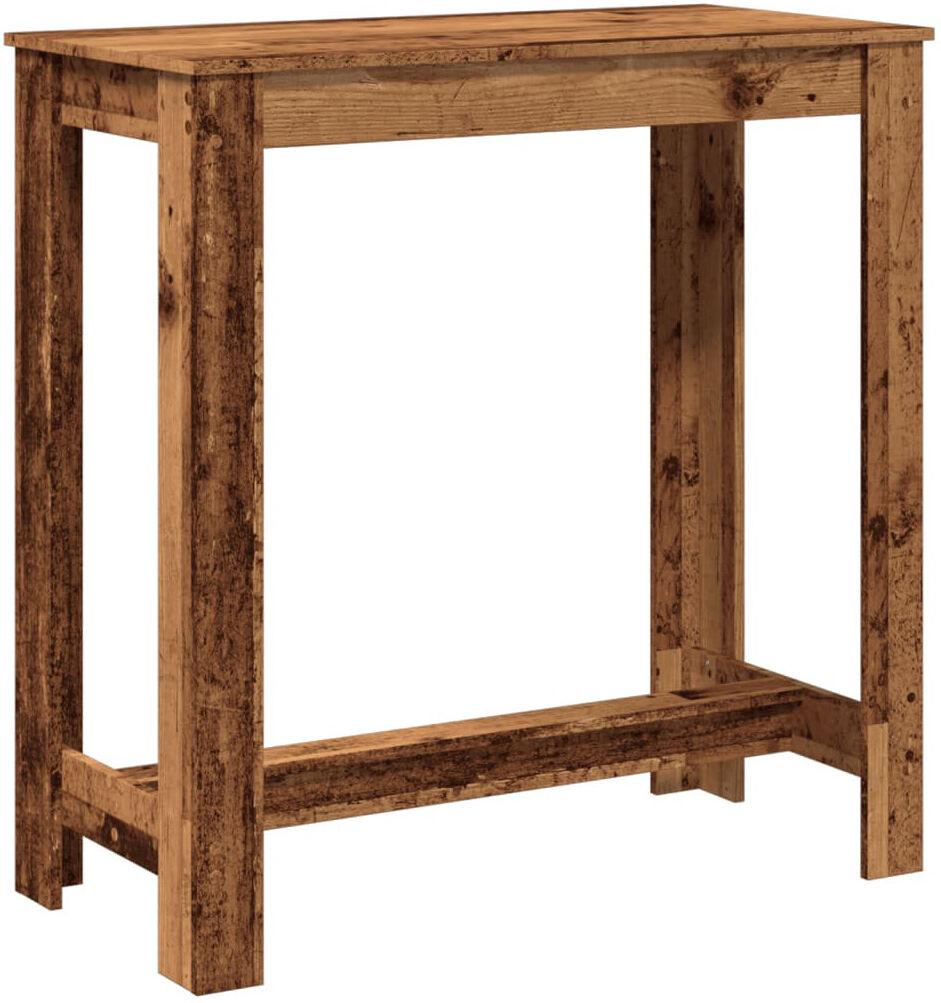 Alpen Home Rectangular 102 Cm L Outdoor Bar Table Old Wood