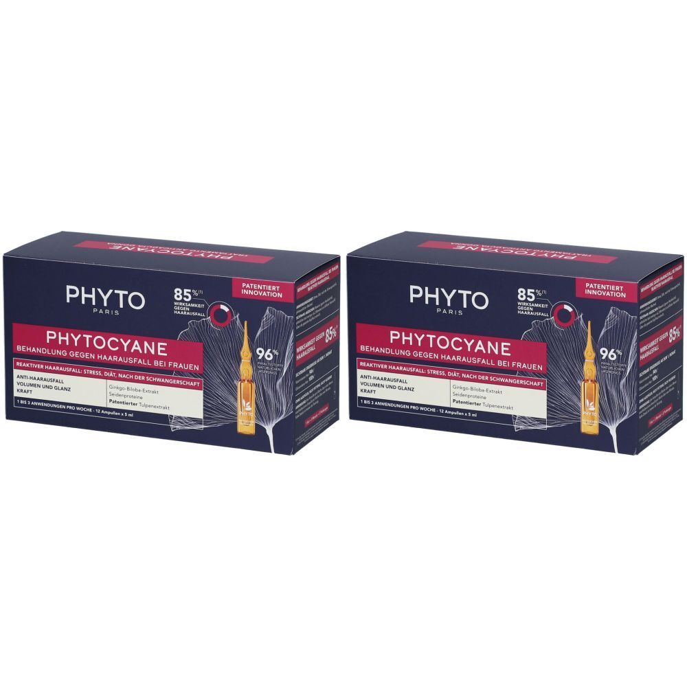 Phytocyane Kur reaktioneller Haarausfall Frauen 2x12x5 ml Konzentrat